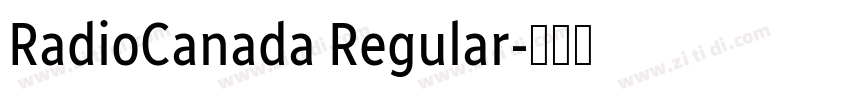 RadioCanada Regular字体转换 RadioCanada Regular字体转换